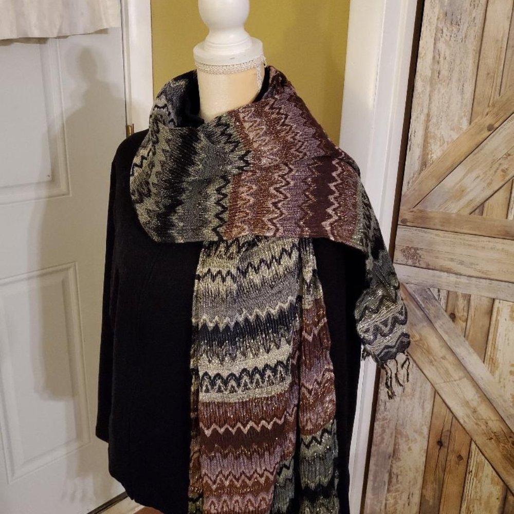 beautiful multi colored scarf
